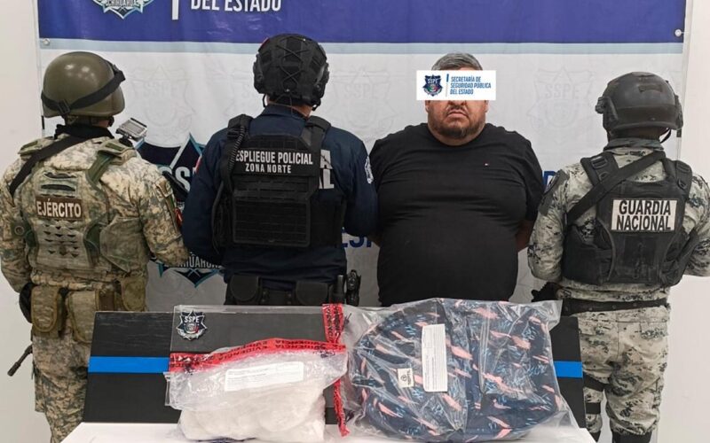 Asegura SSPE presunta droga y detiene a hombre en la colonia Jardines del Lago – Martillo Rojo Noticias