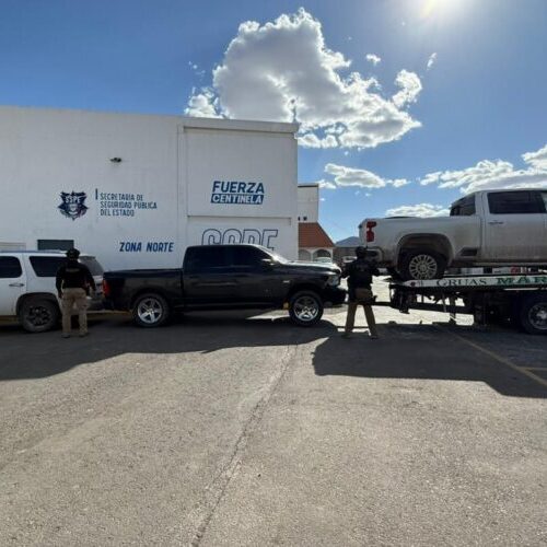 Operativo en Práxedis deja tres vehículos asegurados; dos tenían reporte de robo en EE.UU. – Martillo Rojo Noticias